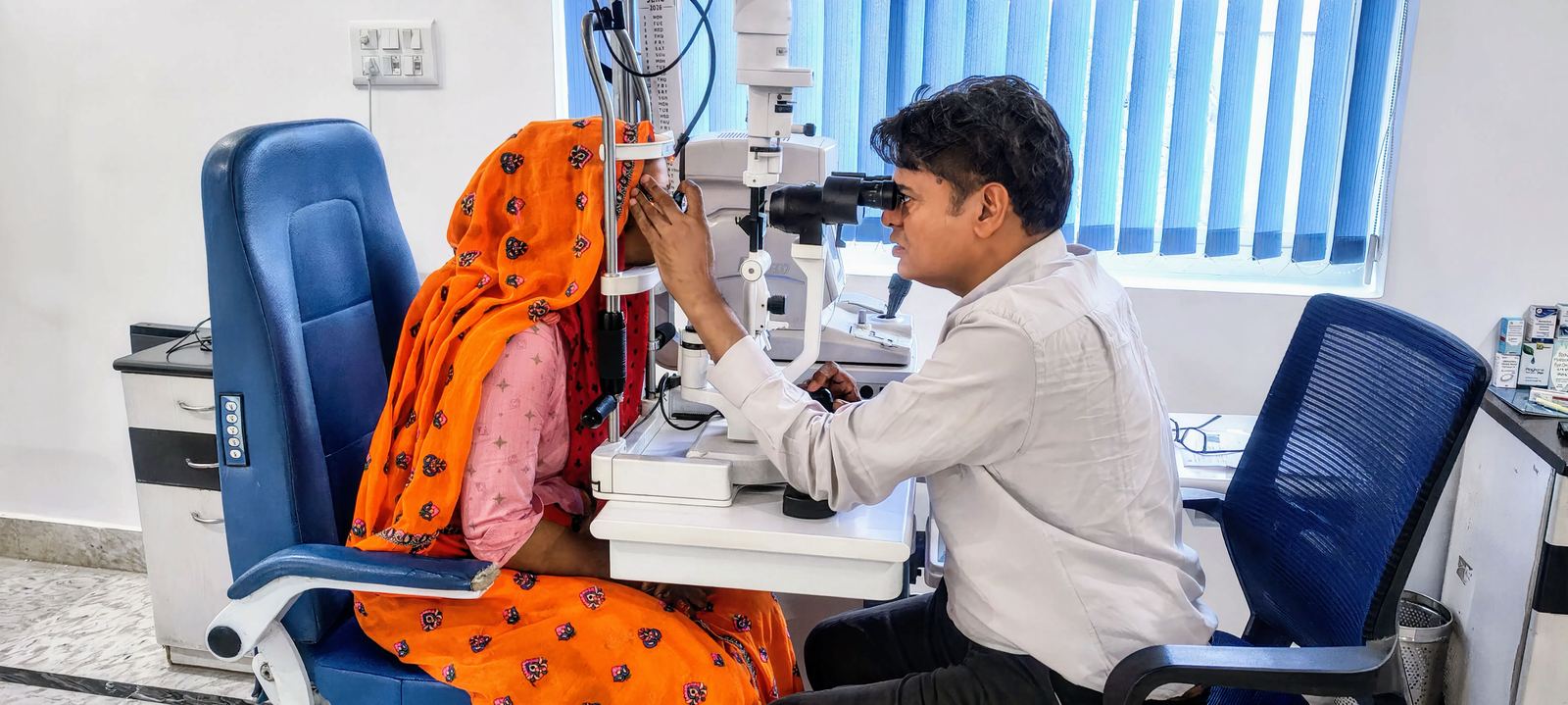 Patient Eye Checkup